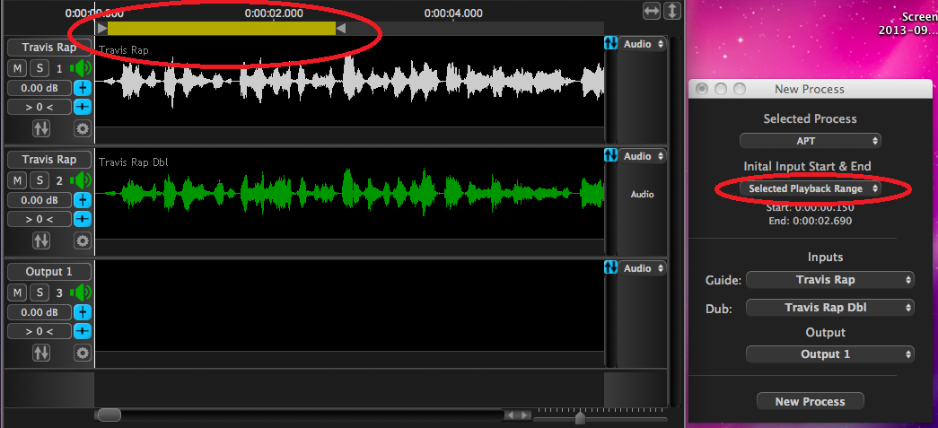 APT- Set Playback Range